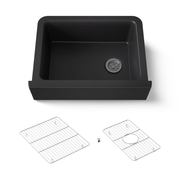 KOHLER K-25787 Cairn 29-11/16" undermount single-bowl farmhouse kitchen sink