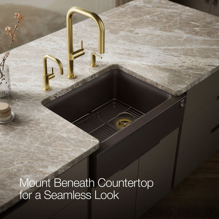 KOHLER K-25787 Cairn 29-11/16" undermount single-bowl farmhouse kitchen sink