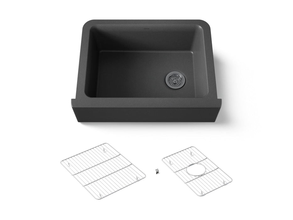 KOHLER K-25787 Cairn 29-11/16" undermount single-bowl farmhouse kitchen sink