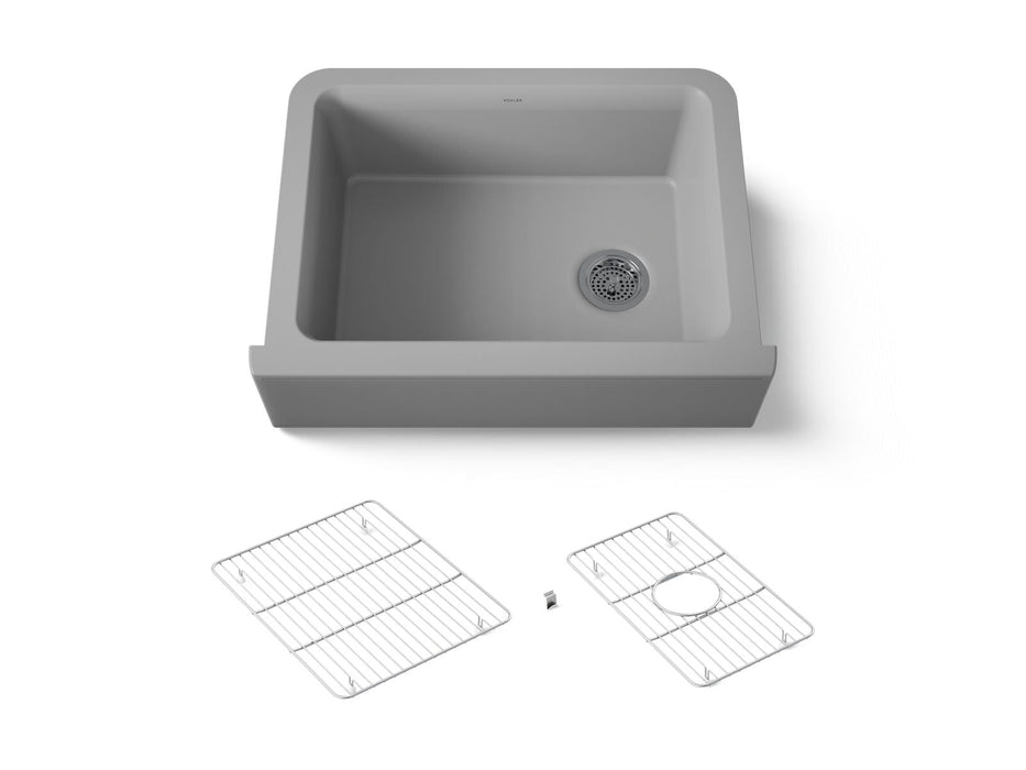 KOHLER K-25787 Cairn 29-11/16" undermount single-bowl farmhouse kitchen sink