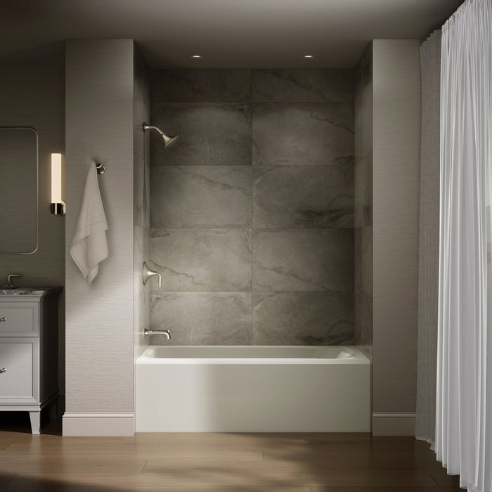 KOHLER K-25831-LA Avec 60" x 32" alcove bath, left drain