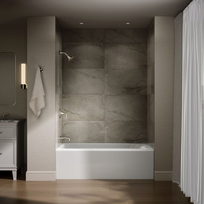 KOHLER K-25831-LA Avec 60" x 32" alcove bath, left drain