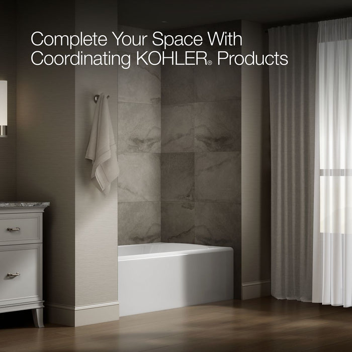 KOHLER K-25832-LA Avec 60" x 36" alcove bath, left drain, white - view 3