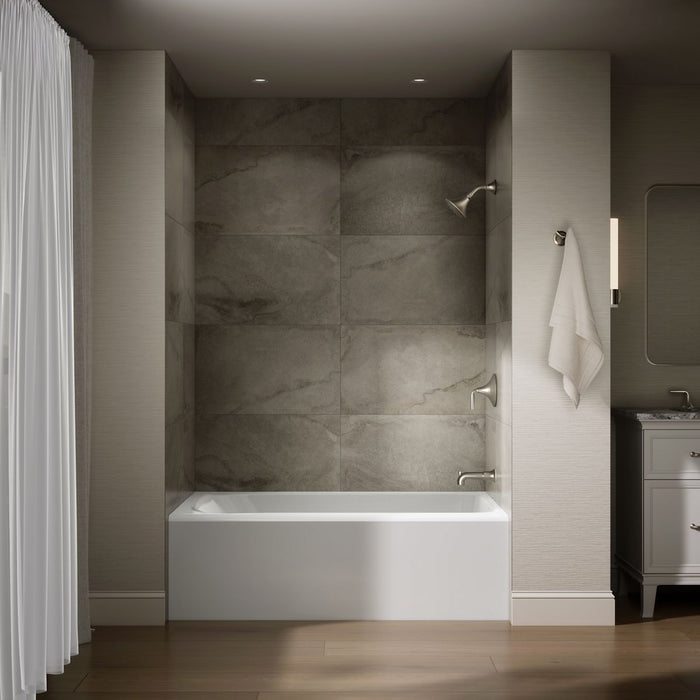 KOHLER K-25832-RA Avec 60" x 36" alcove bath, right drain