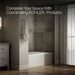 KOHLER K-25833-LA Avec 60" x 42" alcove bath, left drain, biscuit - view 3