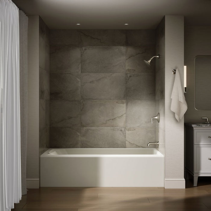 KOHLER K-25834-RA Avec 72" x 36" alcove bath, right drain, biscuit - view 4