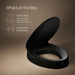KOHLER K-25875 Hyten Elevated Quiet-Close elongated toilet seat, black black - view 5