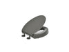 KOHLER K-25875 Hyten Elevated Quiet-Close elongated toilet seat, thunder grey