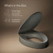 KOHLER K-25875 Hyten Elevated Quiet-Close elongated toilet seat, thunder grey - view 5