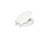 KOHLER K-25875 Hyten Elevated Quiet-Close elongated toilet seat, white
