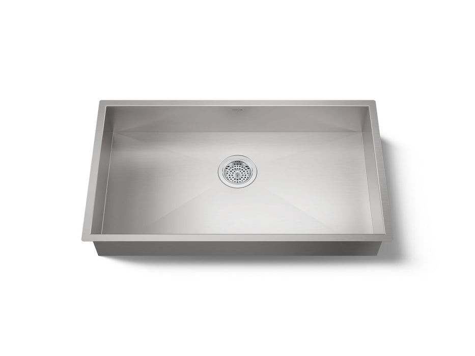 KOHLER K-25939 Vault 32" undermount single-bowl kitchen sink, stainless steel