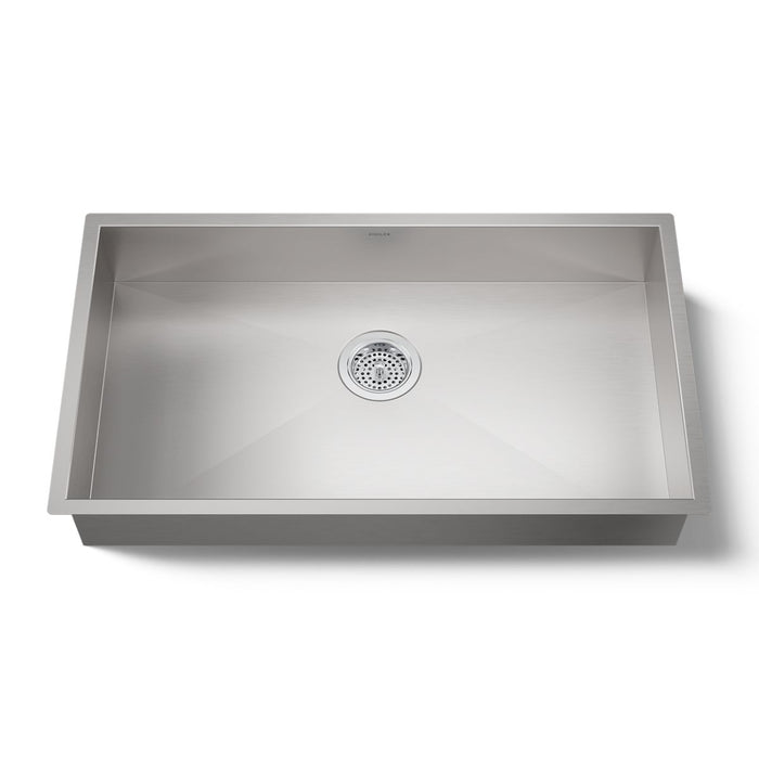 KOHLER K-25939 Vault 32" undermount single-bowl kitchen sink, stainless steel - view 4