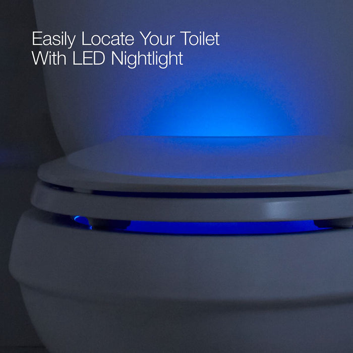 KOHLER K-2599-RL Transitions Nightlight ReadyLatch Quiet-Close elongated toilet seat