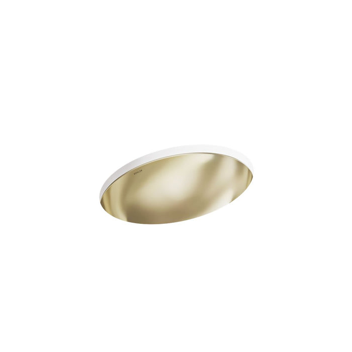 KOHLER K-2602 Rhythm 23-1/4" oval undermount bathroom sink, no overflow