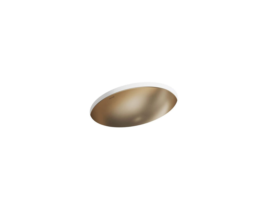 KOHLER K-2602 Rhythm 23-1/4" oval undermount bathroom sink, no overflow