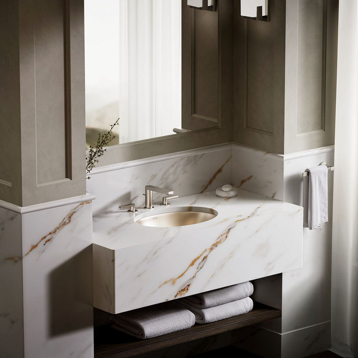 KOHLER K-2602 Rhythm 23-1/4" oval undermount bathroom sink, no overflow