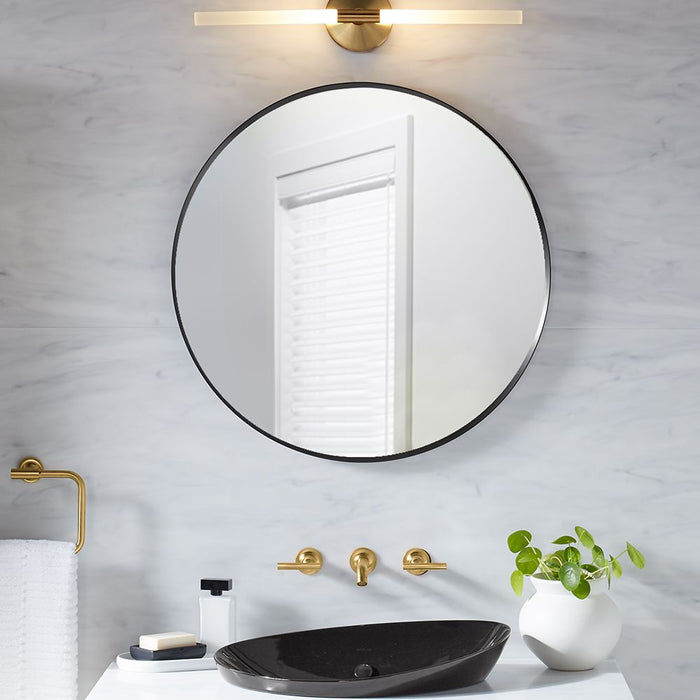KOHLER K-26050 Essential 28" round framed mirror