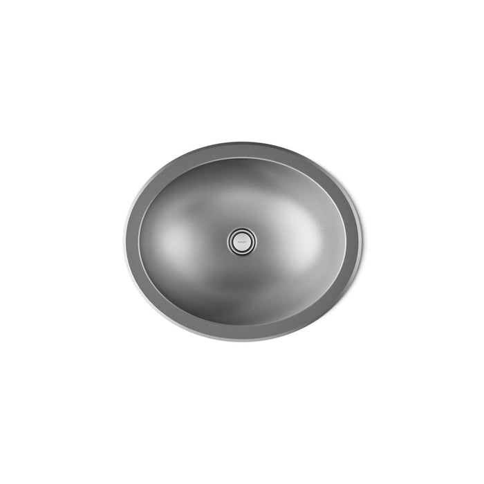 KOHLER K-2608-MU Bachata 20" oval drop-in/undermount bathroom sink, no overflow