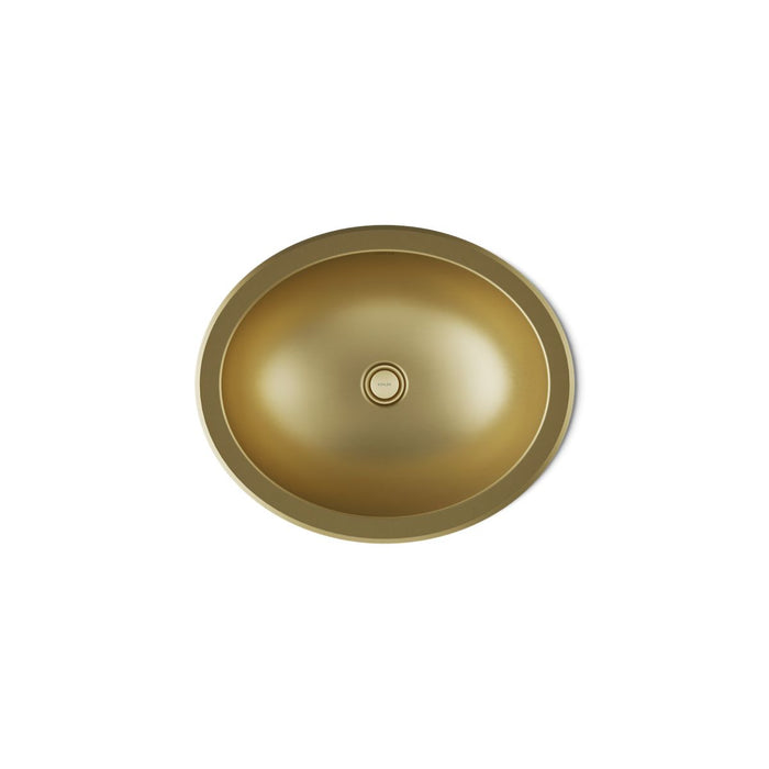 KOHLER K-2608-SU Bachata 20" oval drop-in/undermount bathroom sink, no overflow