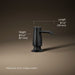 3/4 view of product with dimensions