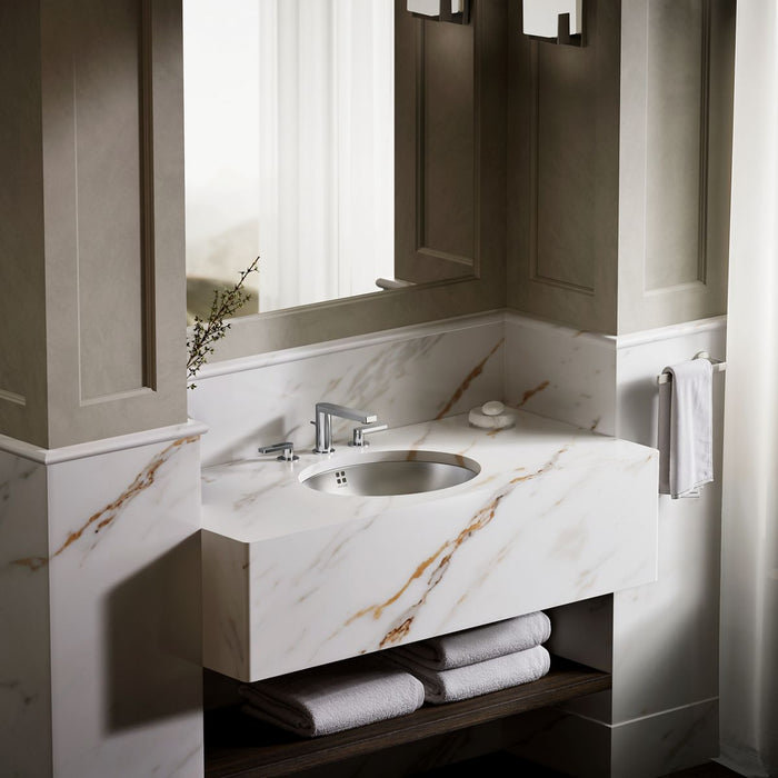 KOHLER K-2609-MU Bachata 20" oval drop-in/undermount bathroom sink