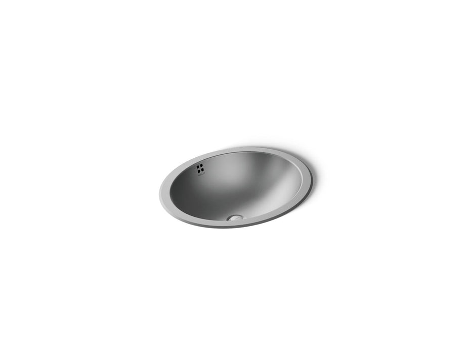 KOHLER K-2609-SU Bachata 20" oval drop-in/undermount bathroom sink