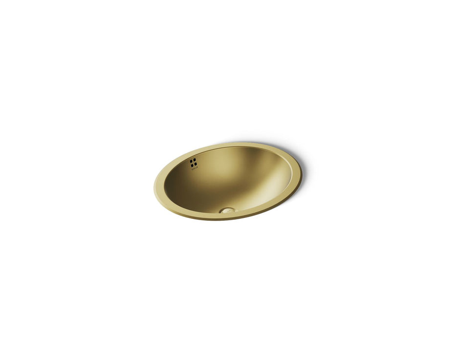 KOHLER K-2609-SU Bachata 20" oval drop-in/undermount bathroom sink