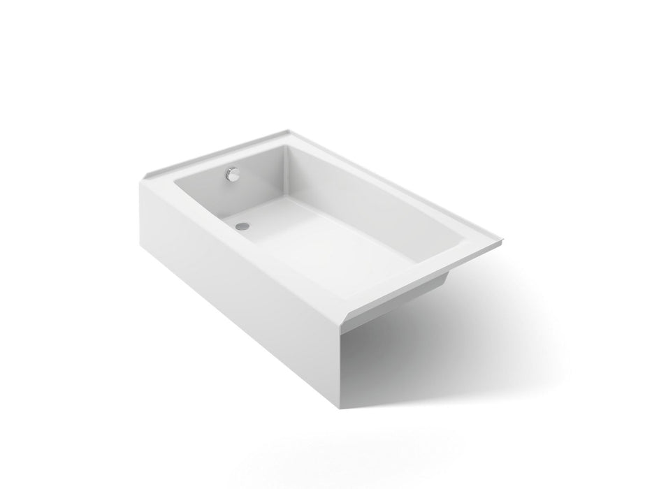 KOHLER K-26107-LA Entity 60" x 36" alcove bath with left drain