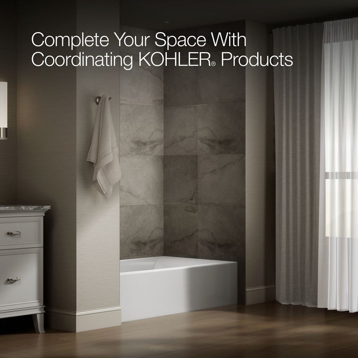 KOHLER K-26107-LA Entity 60" x 36" alcove bath with left drain