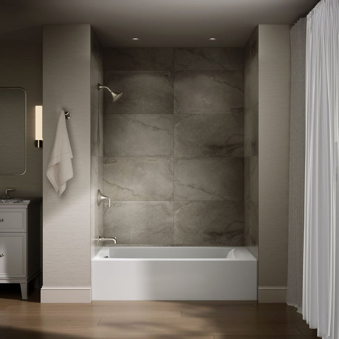 KOHLER K-26107-LA Entity 60" x 36" alcove bath with left drain