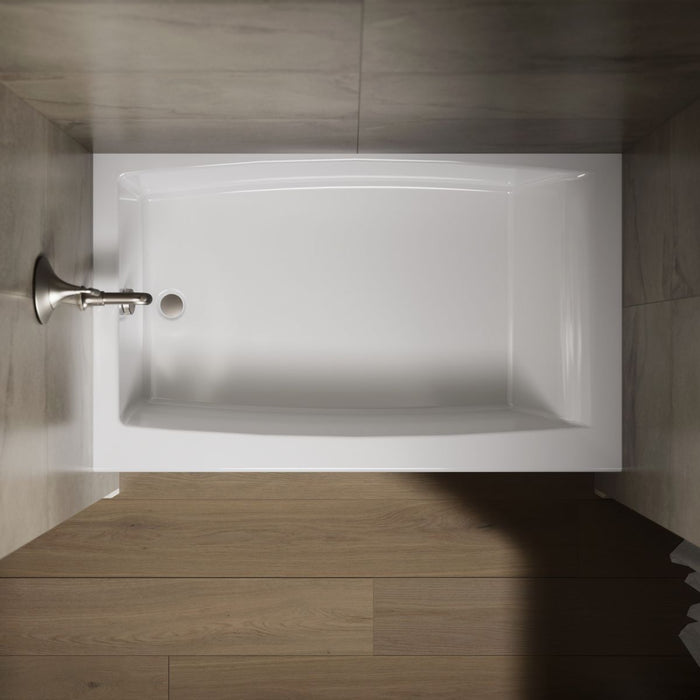 KOHLER K-26107-LA Entity 60" x 36" alcove bath with left drain