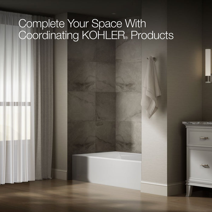 KOHLER K-26107-RA Entity 60" x 36" alcove bath with right drain
