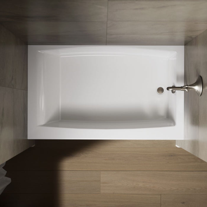 KOHLER K-26107-RA Entity 60" x 36" alcove bath with right drain
