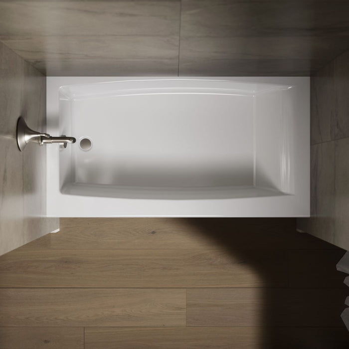 KOHLER K-26108-LA Entity 60" x 32" alcove bath with left drain
