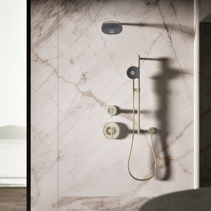 KOHLER K-26282 Statement Round three-function handshower, 2.5 gpm