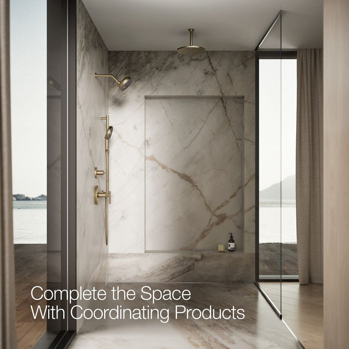 KOHLER K-26282 Statement Round three-function handshower, 2.5 gpm