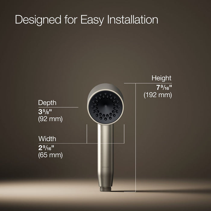 KOHLER K-26286 Statement Iconic single-function handshower, 2.5 gpm