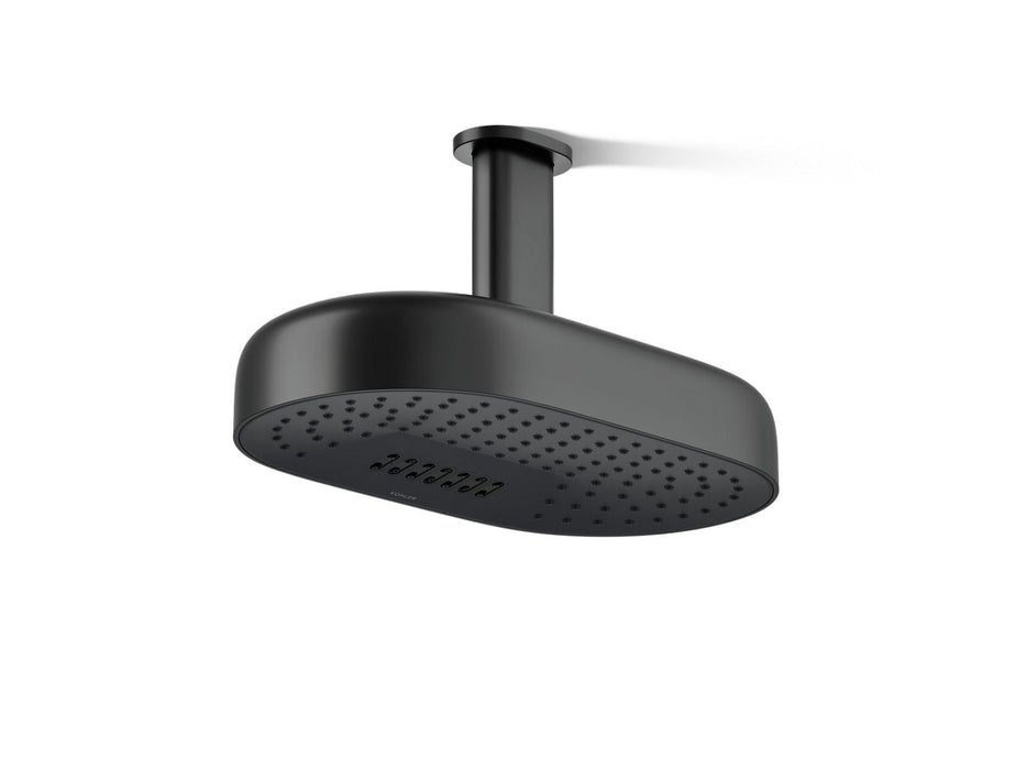 KOHLER K-26295 Statement Oblong 14" two-function rainhead, 2.5 gpm