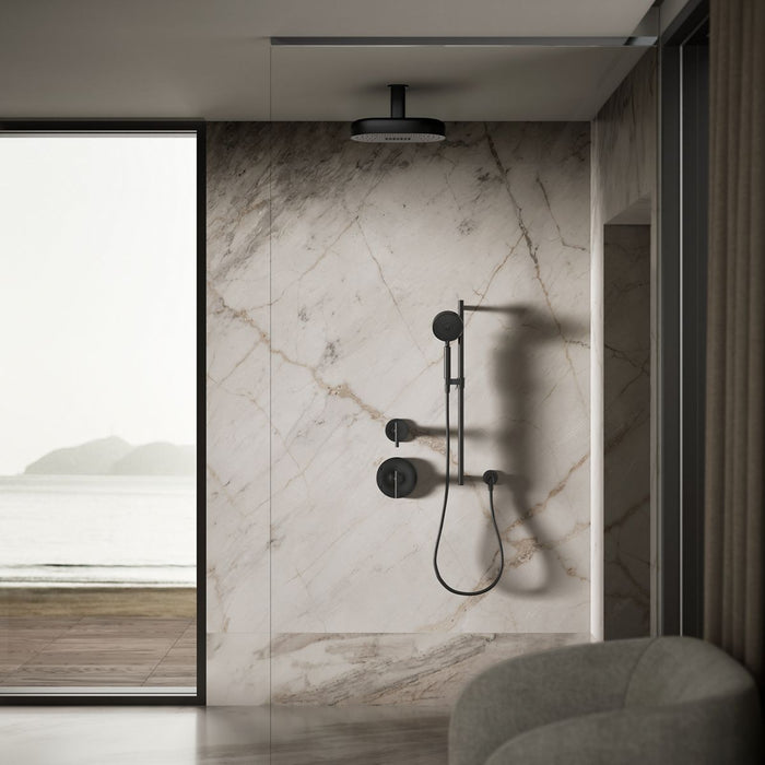 KOHLER K-26295 Statement Oblong 14" two-function rainhead, 2.5 gpm
