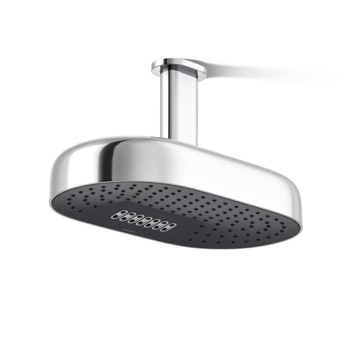 KOHLER K-26295 Statement Oblong 14" two-function rainhead, 2.5 gpm