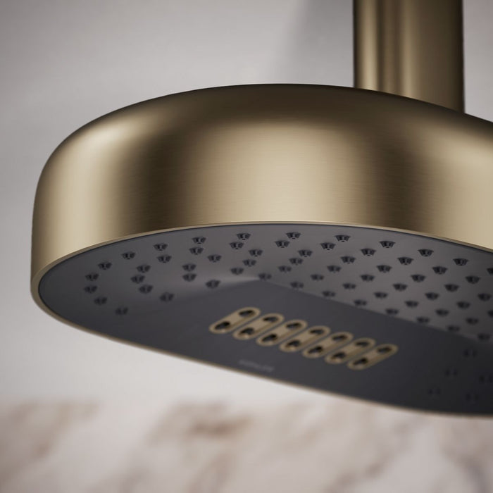KOHLER K-26295 Statement Oblong 14" two-function rainhead, 2.5 gpm