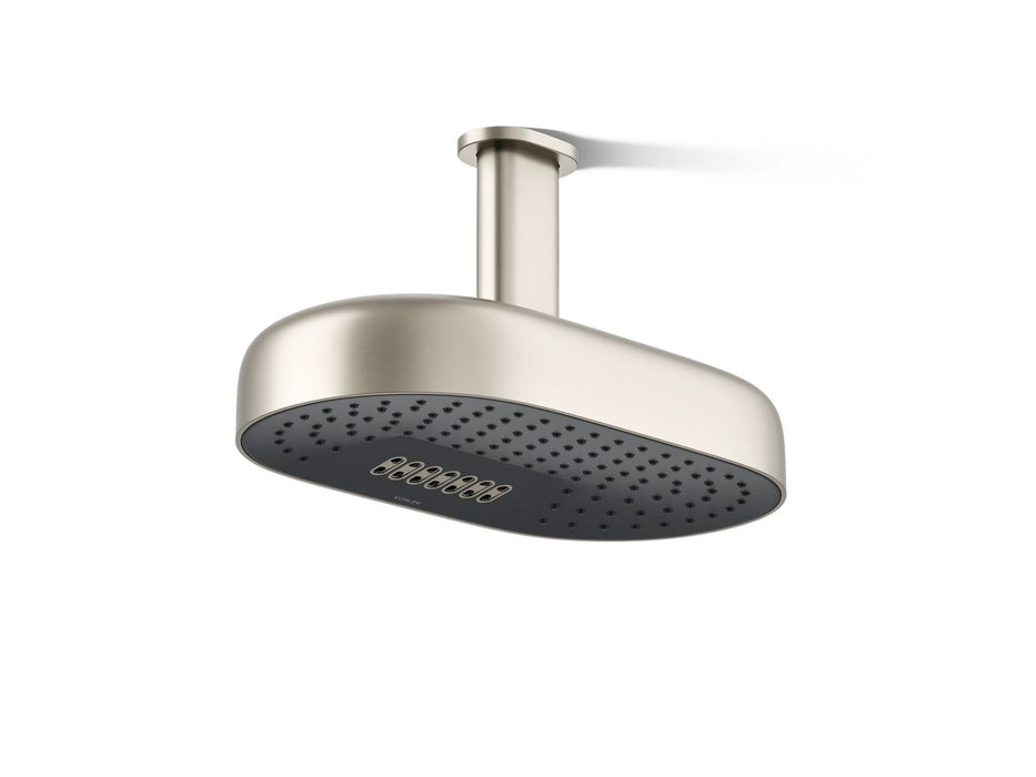 KOHLER K-26295 Statement Oblong 14" two-function rainhead, 2.5 gpm