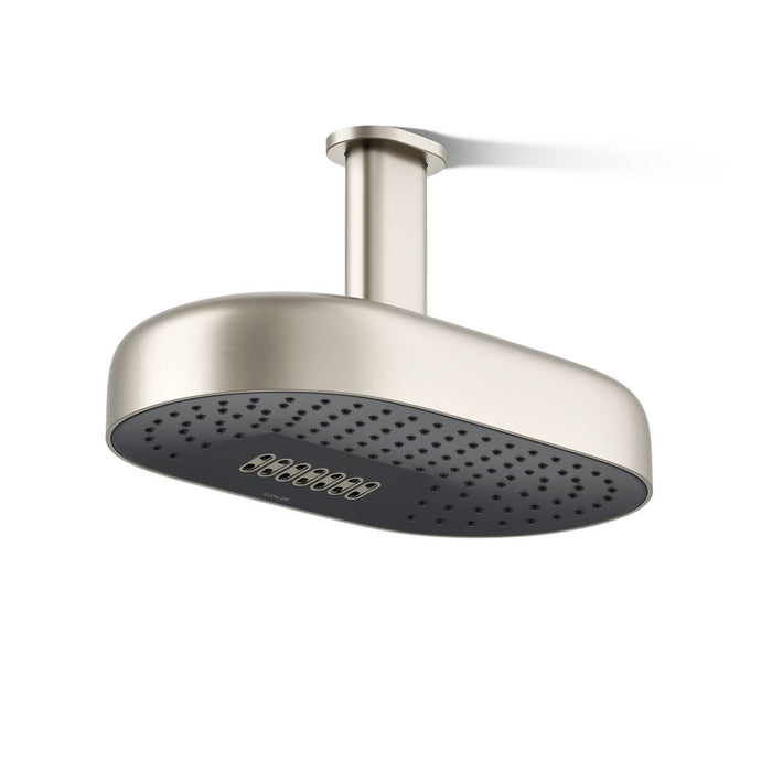 KOHLER K-26295 Statement Oblong 14" two-function rainhead, 2.5 gpm