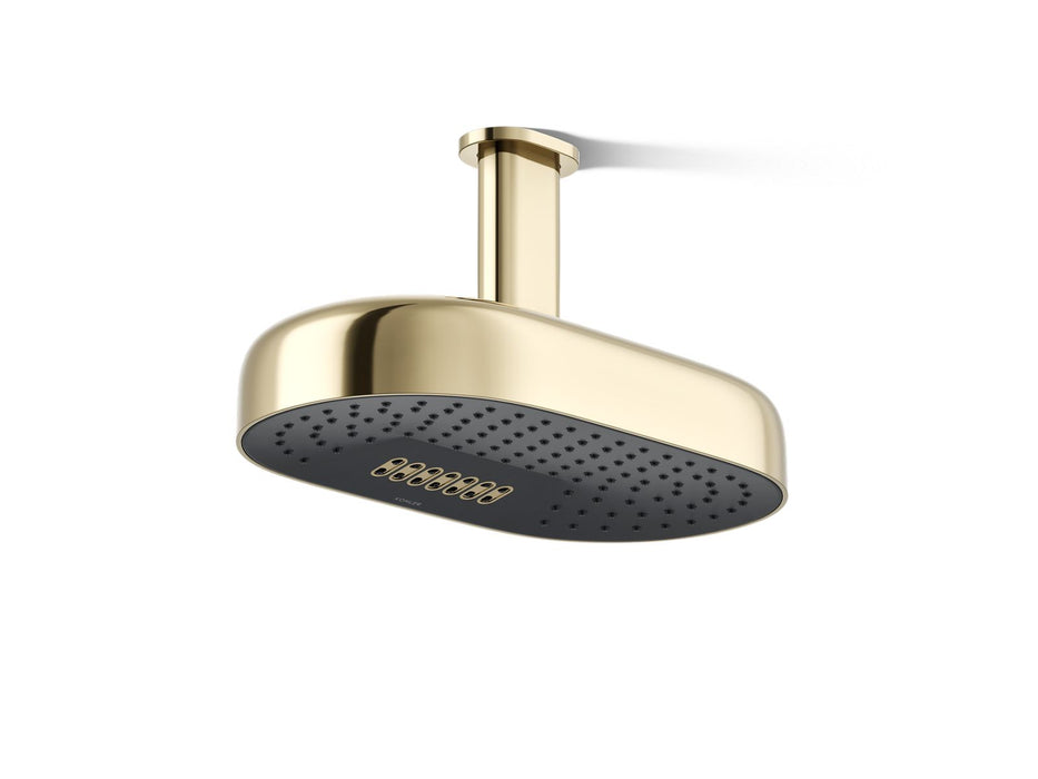 KOHLER K-26295 Statement Oblong 14" two-function rainhead, 2.5 gpm