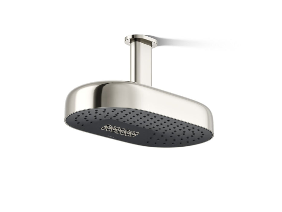 KOHLER K-26295 Statement Oblong 14" two-function rainhead, 2.5 gpm