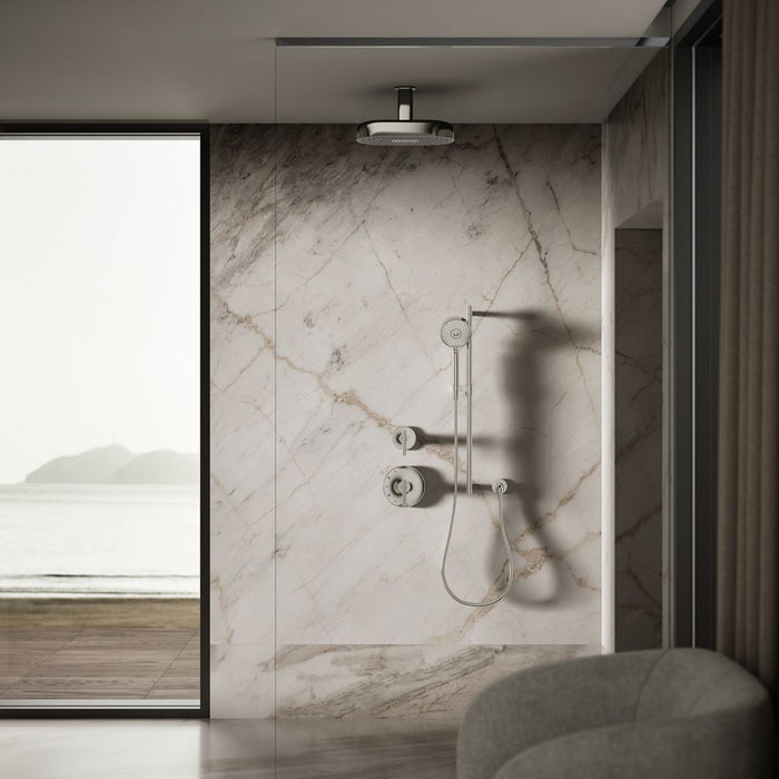 KOHLER K-26295 Statement Oblong 14" two-function rainhead, 2.5 gpm