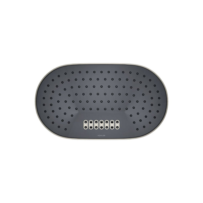 KOHLER K-26295 Statement Oblong 14" two-function rainhead, 2.5 gpm