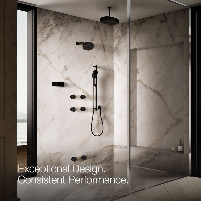 KOHLER K-26299 Statement Round single-function body spray, 2.5 gpm