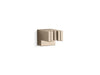 KOHLER K-26309 Statement Wall-mount Handshower Holder, Vibrant Brushed Bronze - 3/4 view of product
