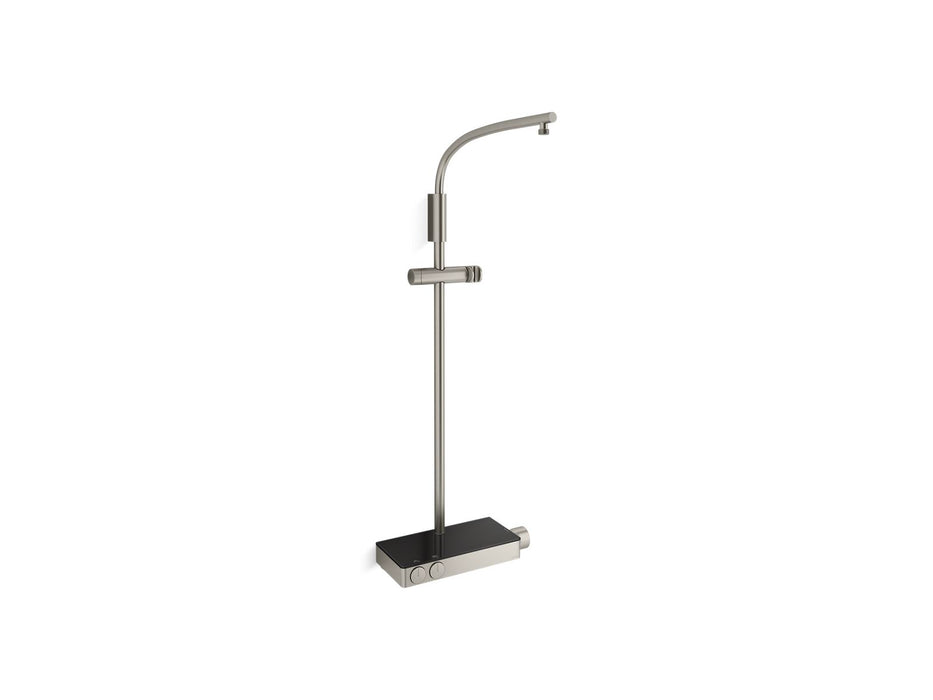 KOHLER K-26337-9 Anthem Two-way Exposed Thermostatic Valve with Shower Column for Rainhead and Handshower, Vibrant Brushed Ni